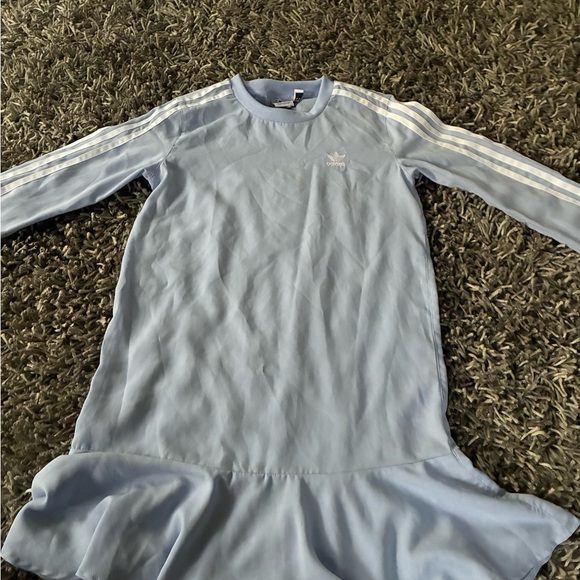adidas Dresses & Skirts - Adidas Sky Blue dress with White Accents